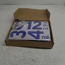 Yerliker 16 Pcs Happy Birthday Yard Signs with Stakes, 32.8 ft LED Lights, 42 Pcs Number Stickers, 13.4 Inch Letters Signs for Birthday Party Supplies Yard Lawn Outdoor Decoration(Royal Blue)