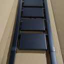 6 Step Ladder for 12 Feet High Ceiling, Folding Step Stool with Handgrip & Anti-Slip Wide Pedal, Portable Lightweight Aluminum Stepladder for Kitchen, Home (300 lbs Capacity) - Black