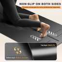 Yoga Mat - Non Slip Natural Rubber Yoga Mat, Alignment Lines, Ultimate Grip