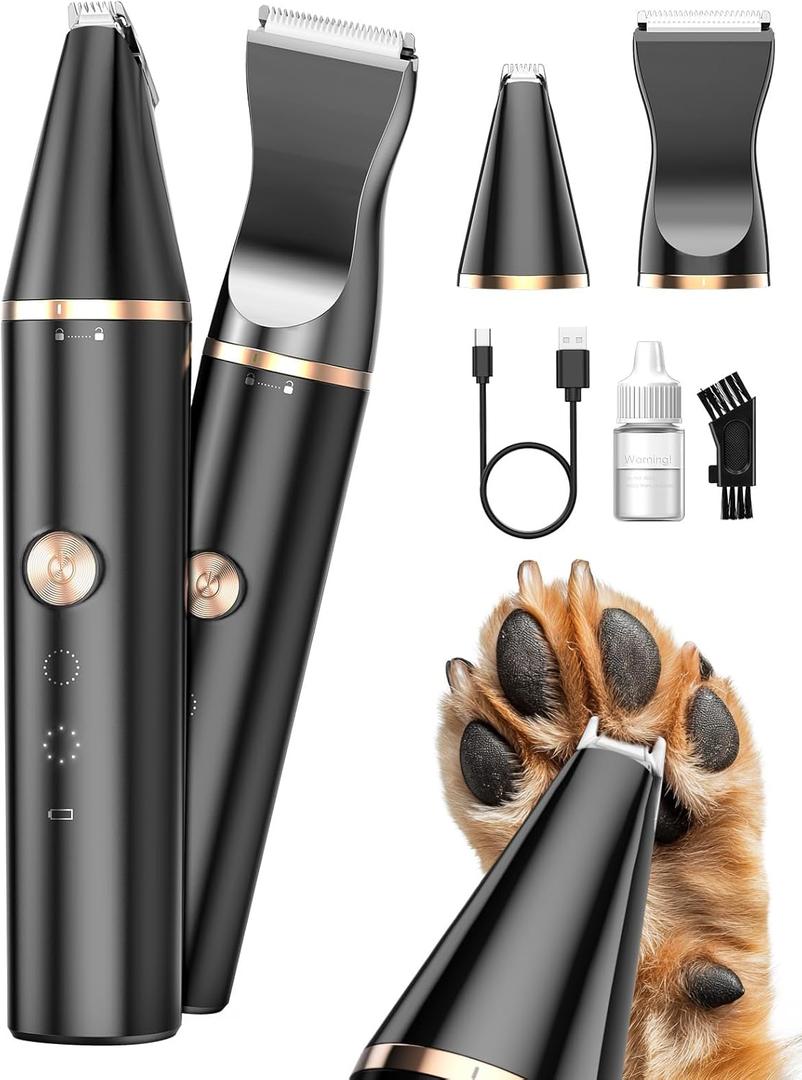 oneisall 2 Speed Cat Clippers with Double Blades, Rechargeable Cordless Small Cat Paw Trimmer, Low Noise for Trimming Dog's Hair Around Paws, Eyes, Ears, Face, Rump (Black) oneisall 2 Speed Cat Clippers with Double Blades, Rechargeable Cordless Small Cat Paw Trimmer, Low Noise for Trimming Dog's Hair Around Paws, Eyes, Ears, Face, Rump (Black)