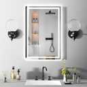 ROVOGO 20"x30" LED Bathroom Mirror with Lights, Fogless, Dimmable Backlit & Front Lit, 3 Color Temperature, Memory Function, Lighted Bathroom Vanity Mirror for Wall, Shatter-Proof, UL Recognized