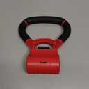 Yes4All Kettlebells Grip, Dumbbell Grip Handle, Convert Dumbbells into Kettlebell for Home Gym, Kettlebell for Weights Plate (C. Red/ Black)