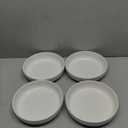 8.3" Pasta Bowls Set of 4, 34 oz Ceramic Salad Bowls, White Serving Plate, Wide and Shallow Bowl for for Fruits, Noodle, Dinner, Housewarming Wedding Christmas Dishwasher and Microwave Safe