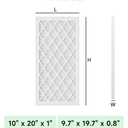 Future Way 10x20x1 MERV 8 AC Air Filter, Includes 1 Reusable ABS Frame and 8 Replaceable Pleated Filters, HVAC Air Filter Defence Against Dust & Pollen, Actual Size: 9.7" x 19.7" x 0.8"