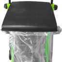 Bosmere W305LVC Purpose Garden Cart, Adjustable Collapsible Yard Waste Can, Portable Trash Bin, Forest Green