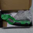 Cardboard Cutter, Rechargeable Cordless Electric Scissors, 4V Upgrade Motor Electric Box Cutter with 2 Blades, Safety Lock & LED Light, Powerful Cutting for Cardboard Box, Plastic, Leather (Green)