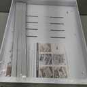 2 Pack Expandable (15.1"-26.3") Pull Out Cabinet Organizer 21" Deep With Raising Pad for Framed Cabinets,Upgrade 3 Slide Rails Slide Out Drawers,No Drill Roll Out Shelves Adhesive,White