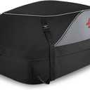 Sailnovo Car Rooftop Cargo Carrier Roof Bag, 15 Cubic feet Waterproof Roof Cargo Carrier fit car with/Without Luggage Rack - Vehicle Soft Shell Roof Cargo Box with Tie-Down Strap, Safety Hook