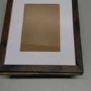 8x10 Picture Frame Brown Set of 6, Display Pictures 5x7 With mat or 8x10 Without Mat