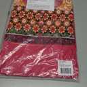 Women's Short Sleeve Red Lounger House Dress - 3 Button Bib Yoke and Pockets (Pink, XXXL)