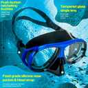 Nearsighted Snorkel Gear, Nearsighted Dry Snorkel Mask Set for Adult Youth, Nearsighted Anti Fog Diving Mask with Detachable Camera Mount & Adjustable Strap for Scuba Diving, Snorkeling, Freediving -2