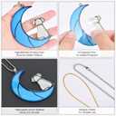 2 x Loss of Dog Sympathy Gift, Pet Memorial Gifts for Dogs, Dog Memorial Gifts, Loss of Pet Sympathy Gift Dog, Sympathy Pet Loss Gift, Pet Remembrance Gift Dog,Yellow Dog On The Moon (Blue Moon Puppy)