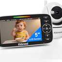 GoodBaby Baby Monitor with Camera and Audio - No WiFi, Remote Pan-Tilt-Zoom, Night Vision, Temperature Sensor, 2-Way Talk, 8 Lullabies, 30-Hour Battery Life960ft Long Range