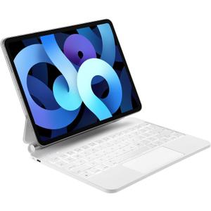 Magic-Style Keyboard Case for 10.9 inch iPad Air (2022, 5th/4th Gen), iPad Pro 11 inch (2022, 4th/3rd/2nd/1st Gen) Multi Touch Trackpad, Detachable Magnetic, Wireless Bluetooth Keyboard (White)