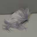 Ebingoo Cosplay Wig Cap + Black Blindfold + Short Wavy Light Purple Mix Silver Wig for Anime, Heat Resistant