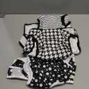 wegreeco Washable Reusable Premium Dog Diapers,Pack of 3,Small Dog Puppy & Doggy Diapers Female,Dog Period Panties Diapers Female in Heat (XX-Large (27.5"-33" Waist), Houndstooth)