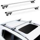 Roof Rack Cross Bars 56", Universal Aluminum Roof Top Cross Bar Set, 260 lbs Load Capacity, Suitable for Raised Side Rails (with Gap Design)