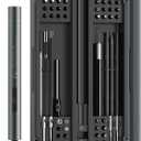 iFu Mini Electric Screwdriver Kit, 90-in-1 Precision Repair Set with 64 Magnetic Bits & LED Light, Cordless Power Screwdriver for Phone, Laptop, Computer, Camera, Watch, Electronics - Gift for Men (Dark Gray Green-mr1)