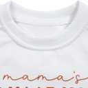 Mommy and Me Matching Outfits Halloween Pumpkin Sweatshirt Thanksgiving Baby Girl Outfit Fall Shirts (White)