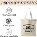 WDSXWH Racoons Character Tote Bag, Reusable Tote Shoulder Bag Casual, Merchandise Inspired Totes Bags, Funny Cartoon Character Fans Canvas Totes Bags