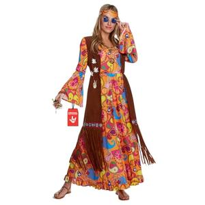 Morph 70s Costume For Women, Hippie Costume For Women, 70s Long Dress, Womens 60s Halloween Costumes, Medium