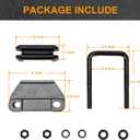 Anti Rattle clamp Hitch Tightener, Stabilizer for 2" Trailer Hitches, Anti-Rust Triple Protective Rubber Isolator, Reduce Movement & Noise, for Bike Rack, Matte Black Hitch