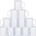 Sublimation Mugs, 12 Pcs Coffee Mugs Blank White Ceramic Coffee Mug Set Sublimation Cups 11 oz Christmas Coffee Mug for Hot Chocolate Latte Tea Milk DIY Products