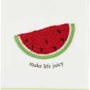 Mud Pie Watermelon Fruit Crochet Towel; 21" x 14"