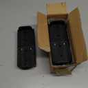 1/2 Pairs Upgraded Toddler Ice Skates, Kids Adjustable 2-in-1 Double & Single Convertible Blade Skates with Hook and Loop Fastener Straps for Winter Toddler Training Shoes Beginner (Black)