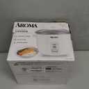 Aroma Housewares Aroma 6-cup (cooked) 1.5 Qt. One Touch Rice Cooker, White (ARC-363NG), 6 cup cooked/ 3 cup uncook/ 1.5 Qt.