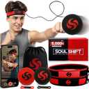 Soul Shift - Boxing Reflex Ball – Dual Competition Set | 2 Adjustable Headbands + 2 Training Balls + App Included | Speed, Agility & Hand-Eye Coordination for Adults & Kids | MMA Training Equipment