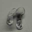 NBUUNBU Clear Heels for Women Silver Black Heels Little Platform Sexy High Heels Sandals Stiletto Kitten Open Toe Dress Shoes Comfortable Double Transparent Strap Heeled Sandals Mule (35, 1silver-2.75in)