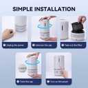Air Purifiers for Home,H13 HEPA Small Air Purifier for Room up to 960ft,Air Purifiers for Home Pets,Odor,Dust,Quiet Air Cleaner for Office,Living Room,Bedroom,White 2 Pack