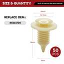 4 x 50PCS Door Panel Retainer Clips Fits Dodge Ram 1500/2500/3500 1994-1999, Chrysler Sebring 1996-2006, Dodge Caravan/Grand Caravan, Chrysler Town & Country 1998-1999 and More