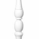 Decor Therapy Crossmill Resin Baluster Floor Lamp, Satin White