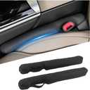 2PCS Car Seat Gap Filler with Retaining Ring Design,Soft Car Gap Fillers Between Seats Avoids Items Falling Out of Gaps,Upgraded Cars Gaps Seat Filler Hard to Shift