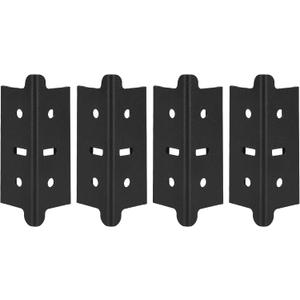 4 Pcs 1.25 In Post Coupling for Steel Shelving Post, Post Coupler, Post Connector for Steel Post Width is Less Than or Equal To 1.25 Inches, 3.95 x 1.35 x 1.35 In (Black)