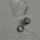 Nostalgic Warehouse Egg and Dart Brass 1 3/8" Cabinet Knob with Rope Rose in Bright Chrome