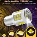 1156 LED Bulb for Turn Signal Tail Brake DRL Parking Light, BA15S 7506 1003 1141 P21W LED Bulbs 6500K Super Bright, Canbus Error Free 33-SMD 3030 Chips (2-Pack)
