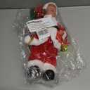Father Santa Donald Christmas Figurine 45cm (Red)  Funny Holiday Character Ornament  Novelty Christmas Decoration for Home, Party & Garden