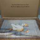 Gold Framed Funny Duck Wall Art Rustic Cottagecore Animal Wall Decor Print, 16"L x 24"W