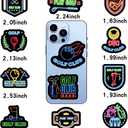 2 x 100pcs Neon Golf Waterproof Vinyl Stickers - Golf Decorations & Party Favors Gifts for Laptop, Water Bottle, Skateboard