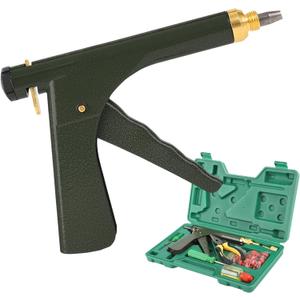 Tire Repair Kit With Plugs Mushroom Tire Plug Kit Tire Patch Kit Heavy Duty Professional Tubeless Tire Gun Puncture Kit for Tyre Punctures and Flats on Cars Motorcycles Trucks and Tractors (Green)