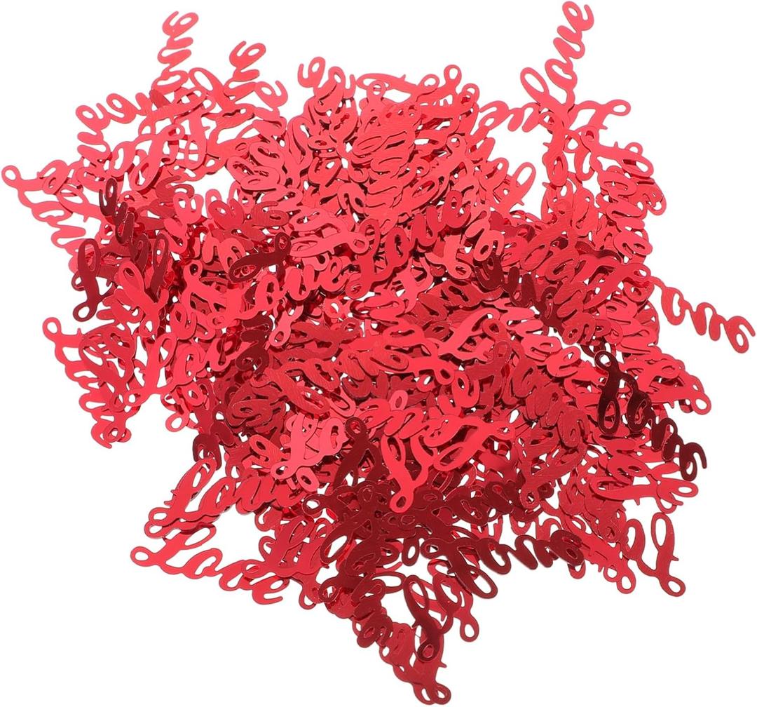 Love Confetti for Weddings and Valentine's Day Romantic Bridal Confetti Decorations for Table Settings and Crafts Lightweight and Elegant Design