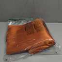 Horbaunal 100 Pack Satin Napkins 17" x 17" Square Dinner Napkins with Elegant Lace, Soft Cloth Napkins for Parties, Weddings, Events, Burnt Orange