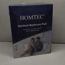 Queen Mattress Pad Cotton Mattress Pad Cover Quilted Mattress Cover 18-22" Deep Pocket Mattress Protector Queen Size White Down Alternative Filling Noiseless & Breathable