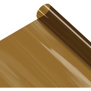 VViViD Transparent Colorful Vinyl Window Tinting Sheets (30" x 5ft 2 Pack, Bronze Brown)