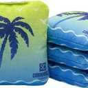 Professional Dual Sided Cornhole Bags- 16 oz 6x6 w/Premium Resin Fill - Official Tournament Slide/Stick Pro Bean Bags - Regulation/Approved