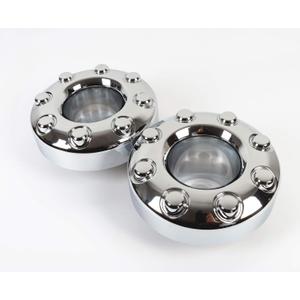 2PCS Replacement for 2005-2018 F-350 F350 Dually Front 4X4 Open Chrome Wheel Center Hub Cap Replaces 5C3Z1130TA