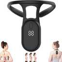 Smart Posture Corrector for Women, Smart Back Support, Smart Corrector for Hunchback, Back Posture Monitoring Improving The Hunchback Posture Corrector Vibrating, Universal for Men and Women(Black)